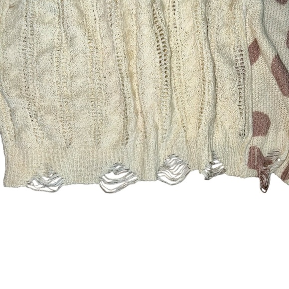 POL Cream and Brown Knit Sweater size L - Picture 4 of 8